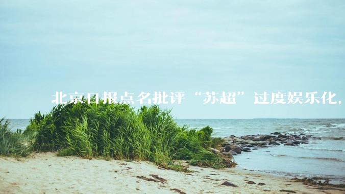 北京日报点名批评“苏超”过度娱乐化，它是否管的太宽了？为什么无良媒体不会被查封取缔？