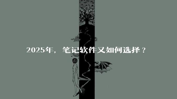 2025年，笔记软件又如何选择?